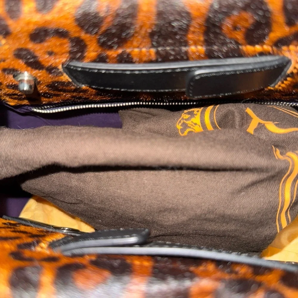 RARE NWOT TOD'S Leopard Print Calf Hair Shoulder Bag